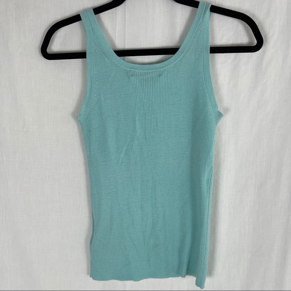 Ralph Lauren Black Label Cashmere Ribbed Tank - Picture 2 of 8